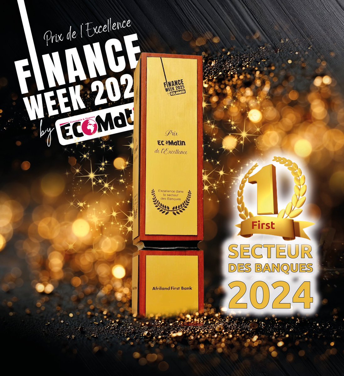 Afriland_CMR's tweet photo. 🏆 Afriland First Bank reçoit le Prix de l’excellence dans le secteur Bancaire à la #FinanceWeek2025 !

Une reconnaissance de notre modèle, centré sur l’innovation, la proximité client et l’impact économique durable. Merci à nos clients, équipes &amp; partenaires. https://t.co/kivitVLQ7A