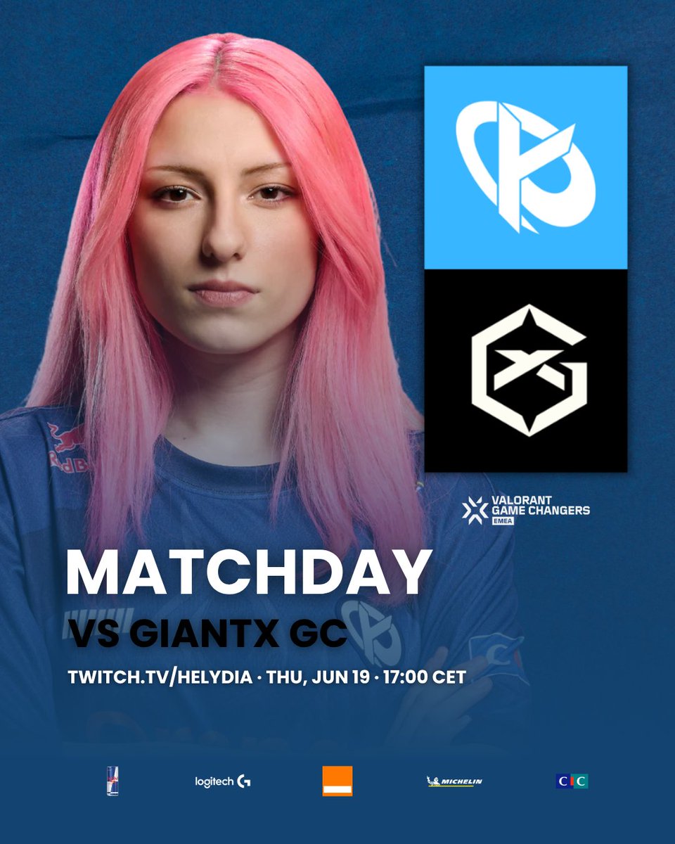 IT'S GRAND FINAL DAY!

🆚 GIANTX GC
⏰ 17:00 CET ~ 18:00 TSİ
🔗 twitch.tv/helydia

#KCORP #KCWIN #VCTGameChangersEMEA
