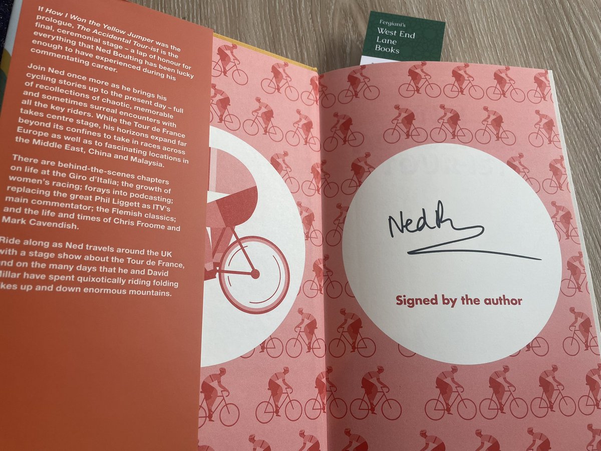 Eileen Armstrong (@earmstronglib) on Twitter photo Indie bookshops are the best! Signed and delivered days before official publication. Thanks <a href="/WELBooks/">West End Lane Books</a> <a href="/nedboulting/">Ned Boulting 🏳️⚧️</a> #TheAccidentalTourist Indie bookshops are the best! Signed and delivered days before official publication. Thanks <a href="/WELBooks/">West End Lane Books</a> <a href="/nedboulting/">Ned Boulting 🏳️⚧️</a> #TheAccidentalTourist