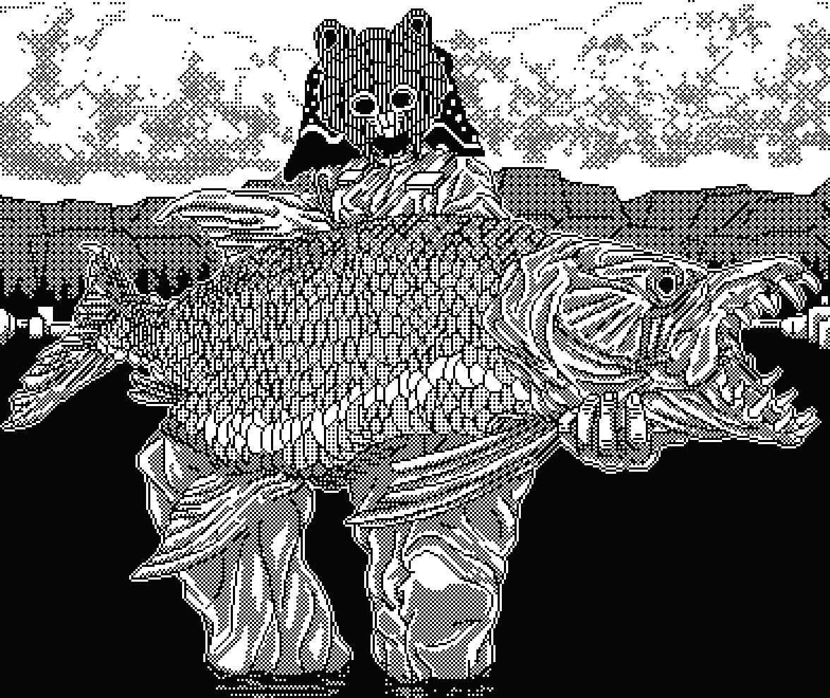 Fisherwoman.

#pixelart #1bit