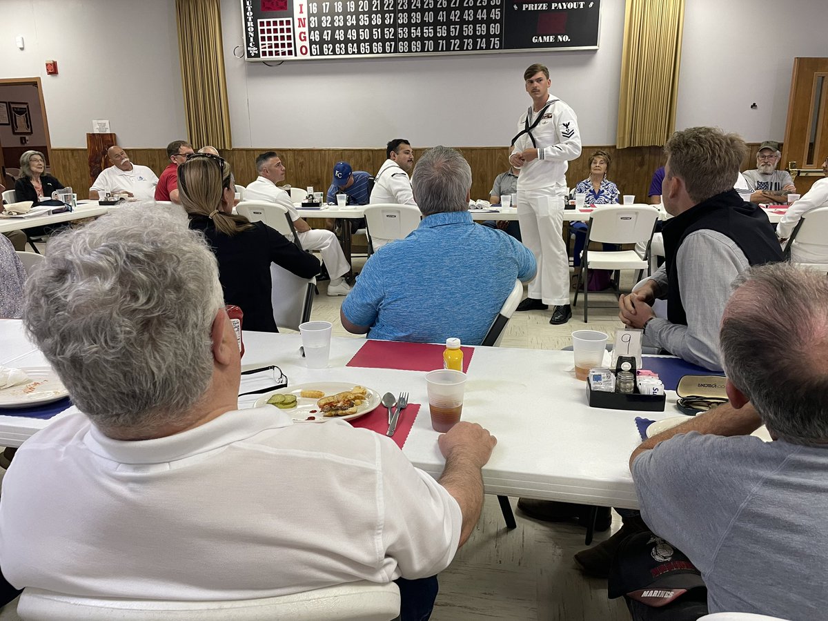 Councilmember Ryan O’Neill is now “Admiral O’Neill” after receiving the honorary designation from Governor Jim Pillen.

Today, he “walked the plank” at a reception welcoming sailors from USS Nebraska. The sailors shared their experiences over lunch w/ the Big Red Sub Club
