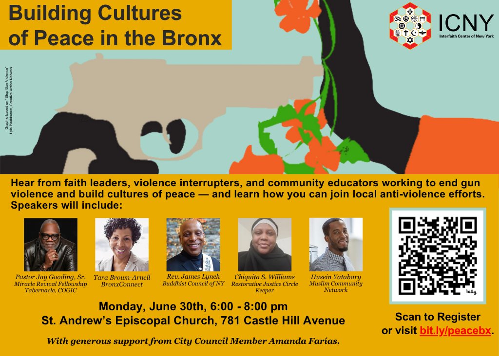 How can faith help stop violence and bring healing to our communities?

Join us for a meaningful conversation exploring how faith leaders and violence interrupters are coming together — in growing ways — to combine spiritual wisdom with street-level action. Together, they’re