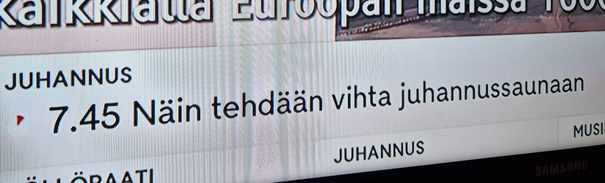 Jussi Martikainen (@jussimart) on Twitter photo Mitä hemmettiä, <a href="/MTVUutiset/">MTV Uutiset</a>!?
Aiemmin niin luotettavaa, mutta nyt tungette jotakin vihtaa juhannussaunaan.🫣🙄
Tähän palataan vielä, <a href="/IlkkaAhtiainen/">Ilkka Ahtiainen</a>! #vasta Mitä hemmettiä, <a href="/MTVUutiset/">MTV Uutiset</a>!?
Aiemmin niin luotettavaa, mutta nyt tungette jotakin vihtaa juhannussaunaan.🫣🙄
Tähän palataan vielä, <a href="/IlkkaAhtiainen/">Ilkka Ahtiainen</a>! #vasta