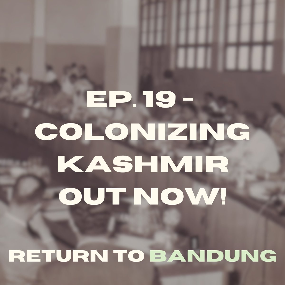 ReturnToBandung's tweet image. 🚨🚨RETURN TO BANDUNG EP. 19 OUT NOW🚨🚨
In this episode I'm joined by Hafsa Kanjwal, Professor of South Asian History and author of Colonizing Kashmir (@stanfordpress, 2023), to discuss the history of colonization and resistance in Kashmir.
Listen now: open.spotify.com/episode/0gSkYx…