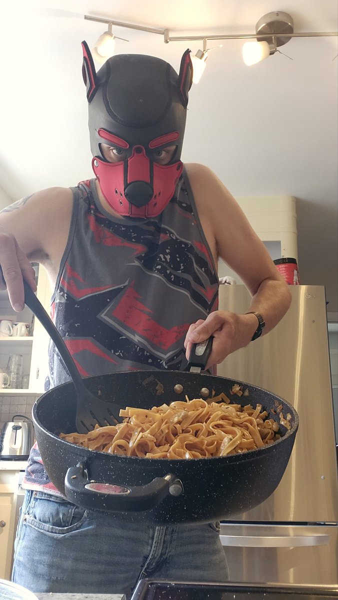 Doggy cook pasta since you deserve treat