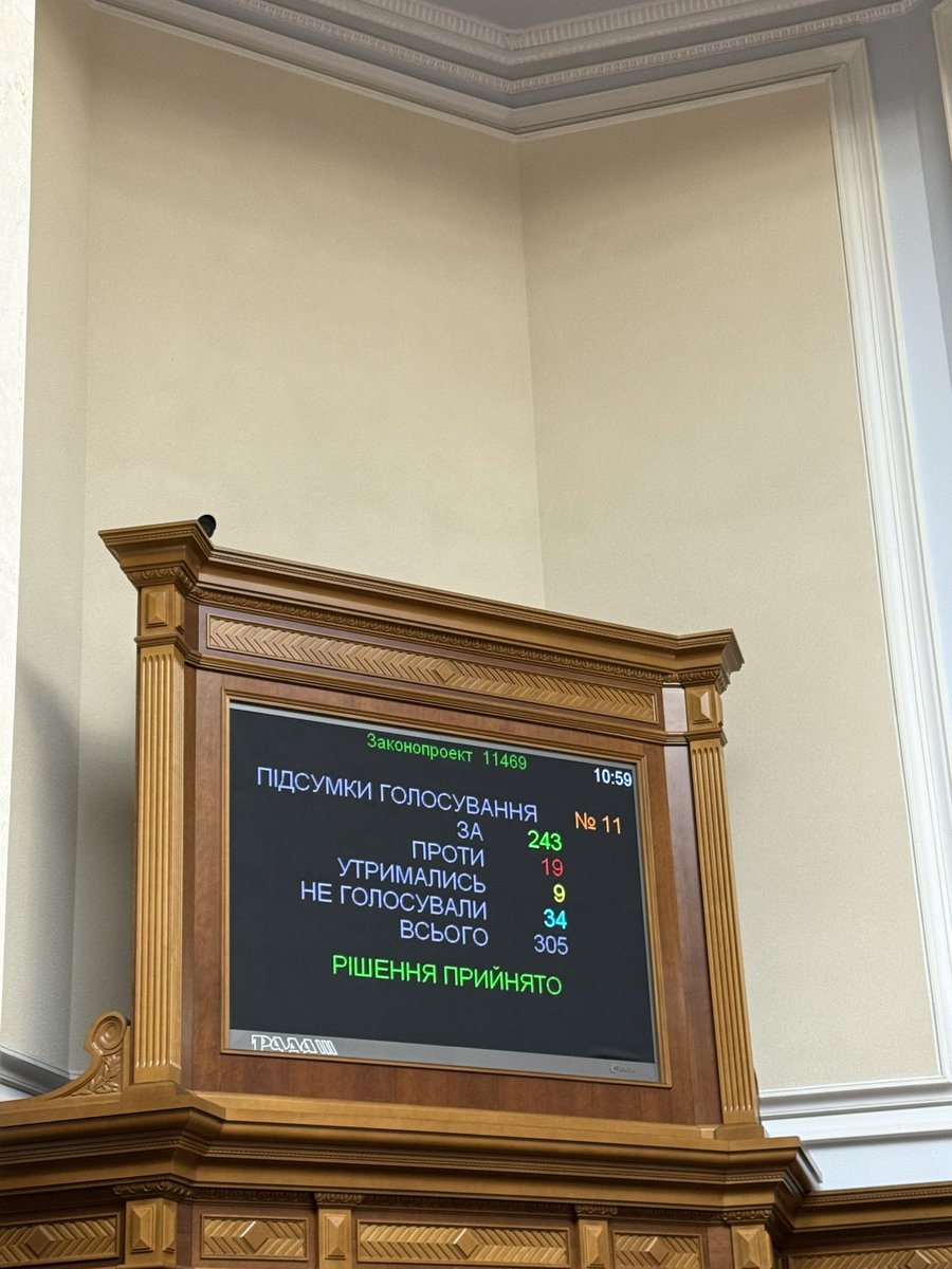 Yevheniia Kravchuk (@kravchukev) on Twitter photo 💪 243 votes in favor — <a href="/ua_parliament/">Verkhovna Rada of Ukraine - Ukrainian Parliament</a> has passed the law on multiple citizenship! Now, Ukrainians who acquire another citizenship will no longer lose their Ukrainian one.
📍This decision matters for millions of our citizens abroad. Ukrainians will be able to keep their passport 💪 243 votes in favor — <a href="/ua_parliament/">Verkhovna Rada of Ukraine - Ukrainian Parliament</a> has passed the law on multiple citizenship! Now, Ukrainians who acquire another citizenship will no longer lose their Ukrainian one.
📍This decision matters for millions of our citizens abroad. Ukrainians will be able to keep their passport