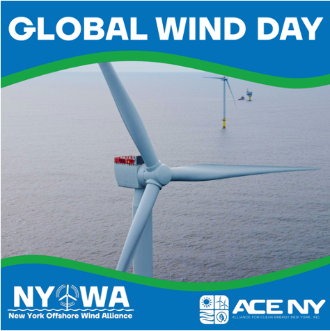 Global Wind Day was Sunday, but we’re still celebrating the power of wind to energize New York’s clean energy future. 🌬️ #GlobalWindDay #WindWorks