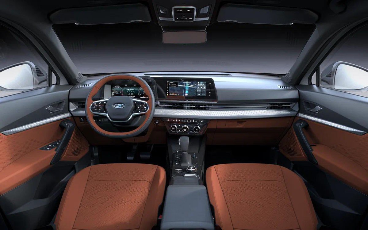 Russia's tweet image. 🚘 #Lada unveils its 1st full-size SUV — the #Azimut. 

It's an in-house project, designed by Russian engineers from the ground up.

❓ Suited for Russia’s diverse roads &amp;amp; climates zones, meaning 4x4 capabilities should be 👌