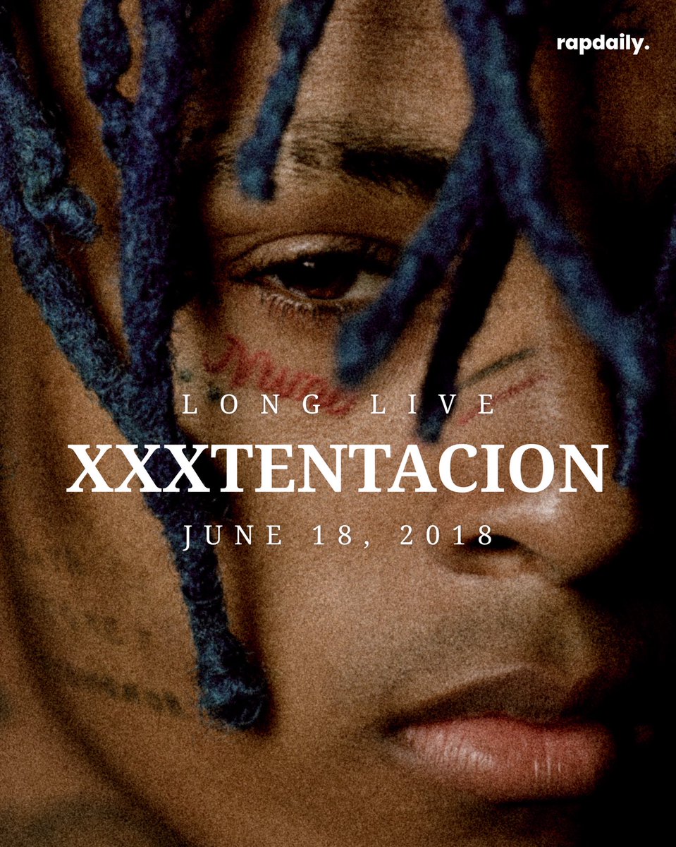 RapDaily's tweet photo. We lost the great XXXTENTACION seven years ago today. Rest in peace. https://t.co/Uxse3DbuoA