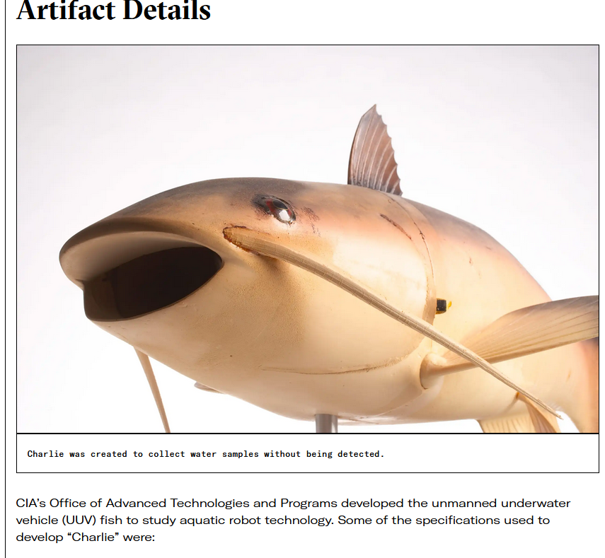 CIA. Robot. Fish.