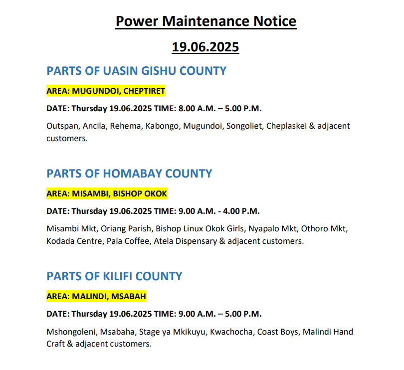Kenya Power tweet media