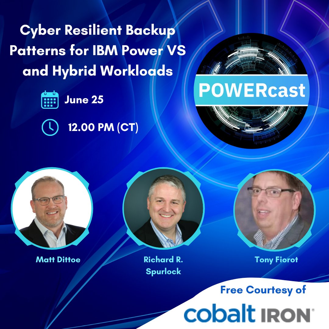 The latest POWERcast is coming up June 25th - Join us for Cobalt Iron's presentation and gain new insights for FREE!  

Register today and we'll see you at 12 PM, CT on the 25th.
hubs.li/Q03srpYW0