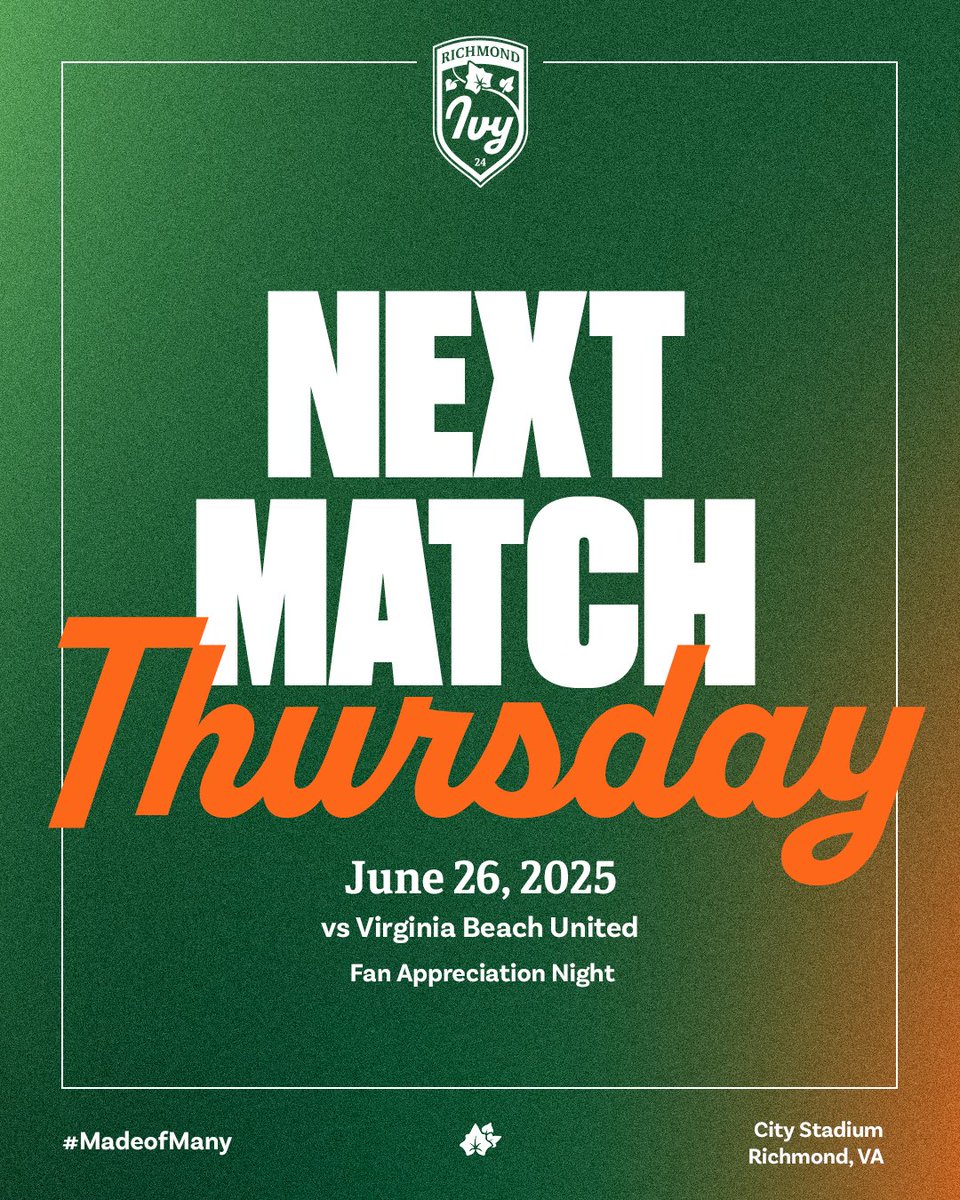 IT'S FAN APPRECIATION NIGHT NEXT THURSDAY 💚🧡 

Join us for our LAST match of the season where we'll celebrate YOU with raffles, giveaways and a fun game of footy you won't want to miss!

🎟️: zurl.co/9el3H 

#MadeofMany