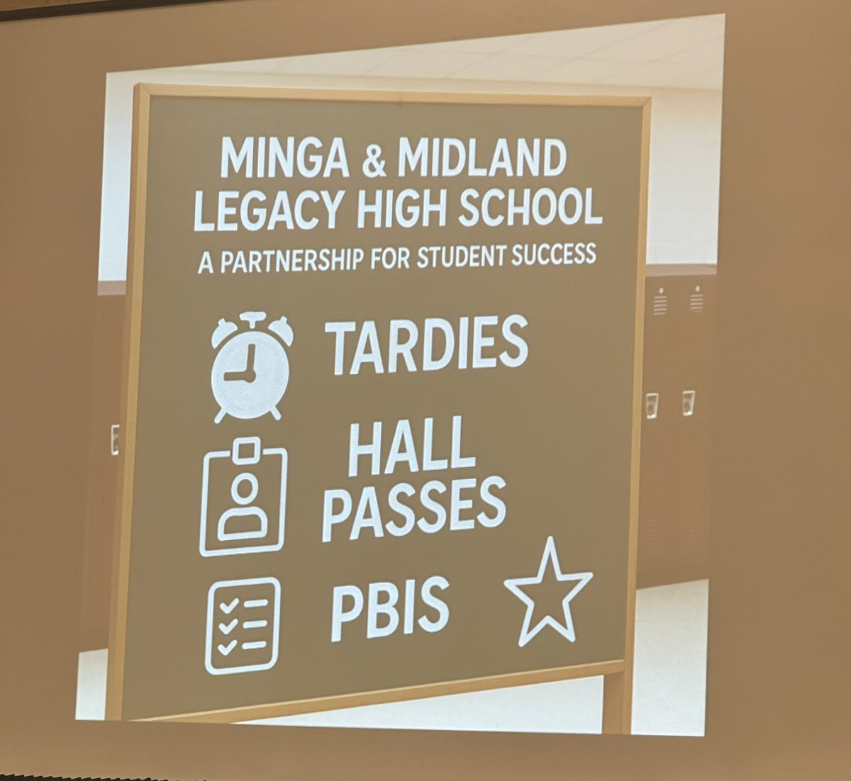 Legacyrebels's tweet image. Today @TASSP1 -Chris Bryant, the new LHS principal presented how Minga is creating efficient systems of safety. LHS is making moves! #Rebelnation #EmpoweringForExcellence