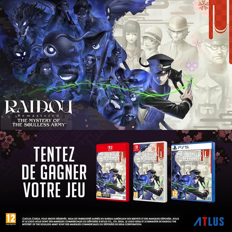 Micromania-Zing (@micromania_fr) on Twitter photo Raidou Remastered The Mystery Of The Soulless Army sort demain et on vous offre un exemplaire sur la console de votre choix 😍
Pour participer :
🕵️ Like, RT & Follow <a href="/Micromania_Fr/">Micromania-Zing</a>
🕵️ Mentionner en réponse un ami avec #MicromaniaRaidou
Tirage au sort dans 7 jours ! Raidou Remastered The Mystery Of The Soulless Army sort demain et on vous offre un exemplaire sur la console de votre choix 😍
Pour participer :
🕵️ Like, RT & Follow <a href="/Micromania_Fr/">Micromania-Zing</a>
🕵️ Mentionner en réponse un ami avec #MicromaniaRaidou
Tirage au sort dans 7 jours !