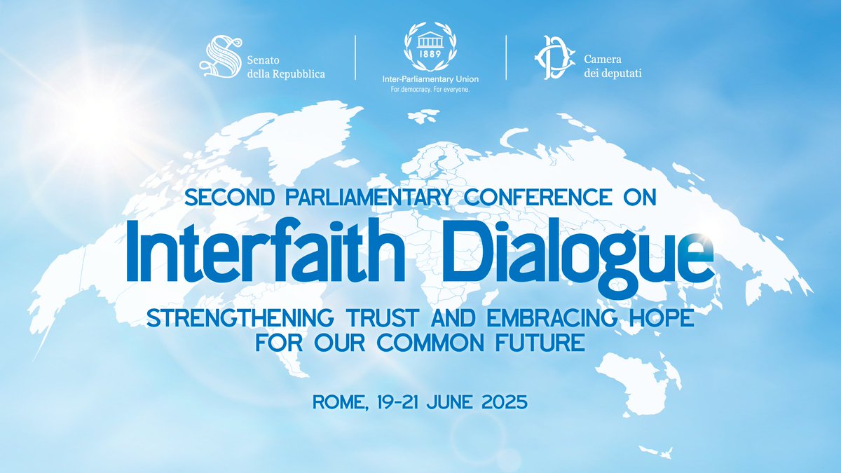 IPUparliament (@ipuparliament) on Twitter photo Welcoming Speakers, #MPs + representatives of religions, beliefs and governments to Rome🇮🇹 for #IPU's Second Parliamentary Conference on #Interfaith Dialogue, hosted by <a href="/SenatoStampa/">Senato Repubblica</a>, <a href="/Montecitorio/">Camera dei deputati</a> with <a href="/religions4peace/">Religions for Peace</a>.
What's on the agenda?
➡️ipu.org/IFD2 Welcoming Speakers, #MPs + representatives of religions, beliefs and governments to Rome🇮🇹 for #IPU's Second Parliamentary Conference on #Interfaith Dialogue, hosted by <a href="/SenatoStampa/">Senato Repubblica</a>, <a href="/Montecitorio/">Camera dei deputati</a> with <a href="/religions4peace/">Religions for Peace</a>.
What's on the agenda?
➡️ipu.org/IFD2
