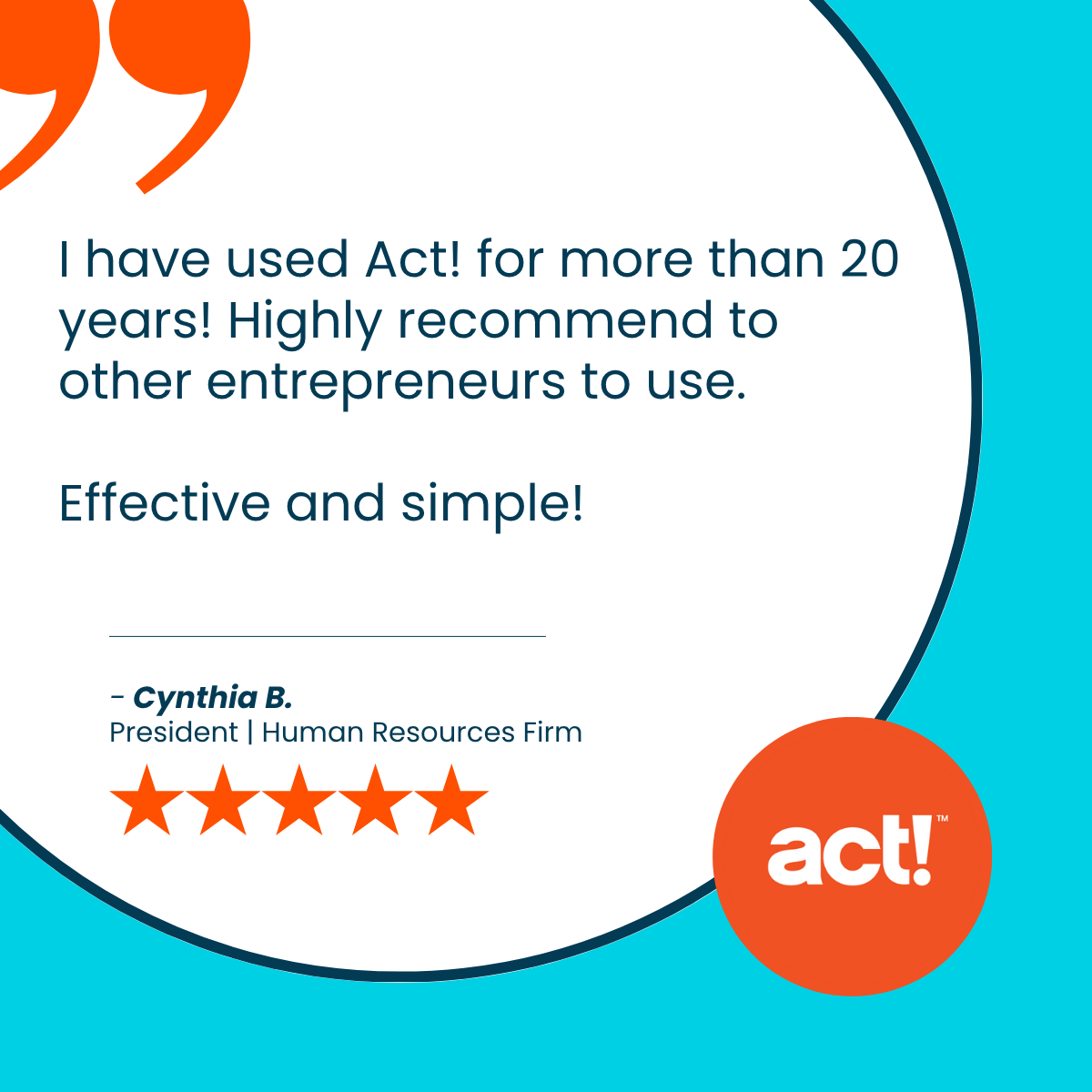 This is the kind of energy we love to see!

This longtime user's full review highlights three things we’re proud to deliver:
✔️ Fast, responsive support
✔️ Simple, effective design
✔️ Powerful database management

Thanks for the review &amp; trusting Act! to power your business.