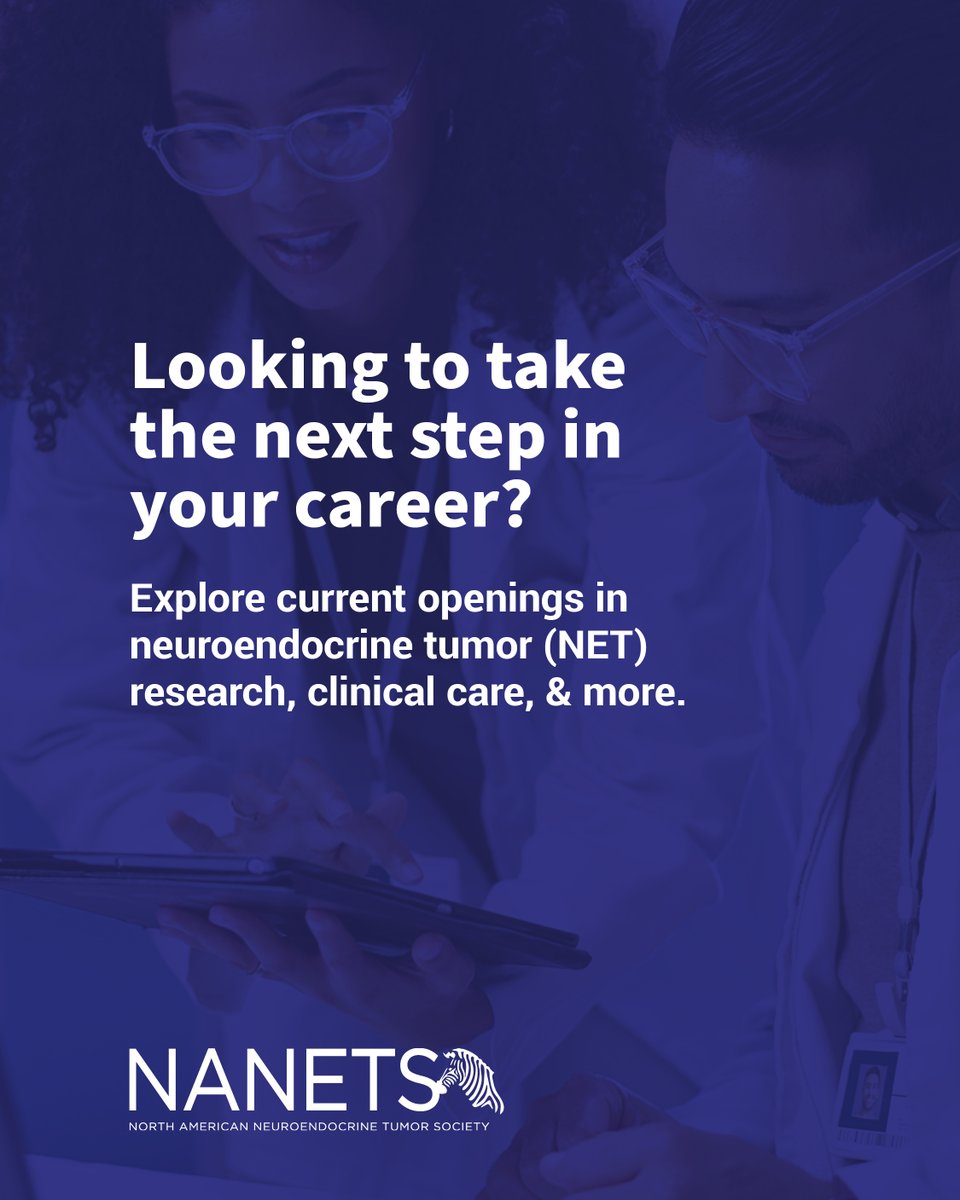 NANETS1's tweet image. Looking to take the next step in your career? Explore current openings in neuroendocrine tumor (NET) research, clinical care, and more. 🔗 Browse jobs: nanets.net/resources/empl…
#NETs #NeuroendocrineTumors #OncologyJobs #MedicalCareers #CancerResearch #HealthcareJobs #NANETS
