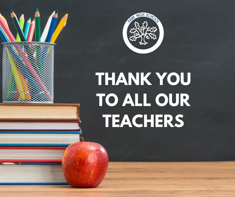 Today is National #ThankATeacherDay. A time to recognise and celebrate the amazing work teachers do. 

At Park High, we are incredibly proud of all of our teachers and staff. They shape our school community and make it a welcoming and inspiring place for all our students.