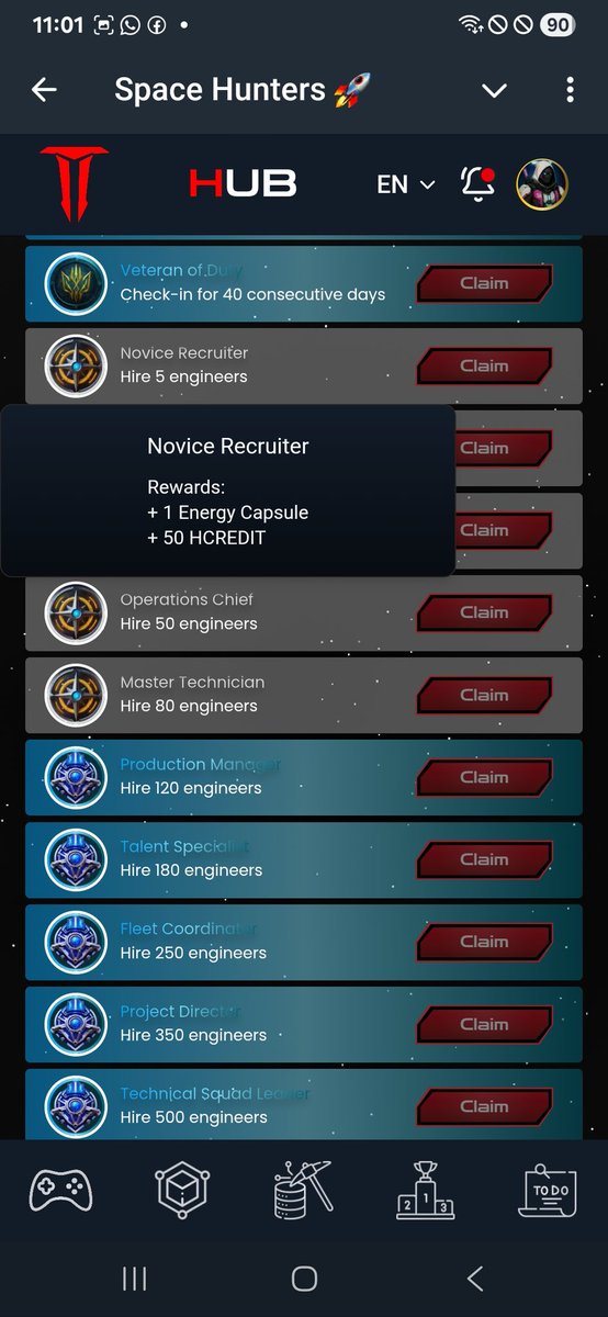 nftspacehunters's tweet photo. 🔍 Always check the requirements for the engineering hiring achievements! This way, you can complete them more efficiently and maximize your rewards. 🛠✨ 

Stay organized and track your progress to ensure you don’t miss any opportunities! 📊 

#Achievements #TechGenerators https://t.co/dmg1uqiVWB