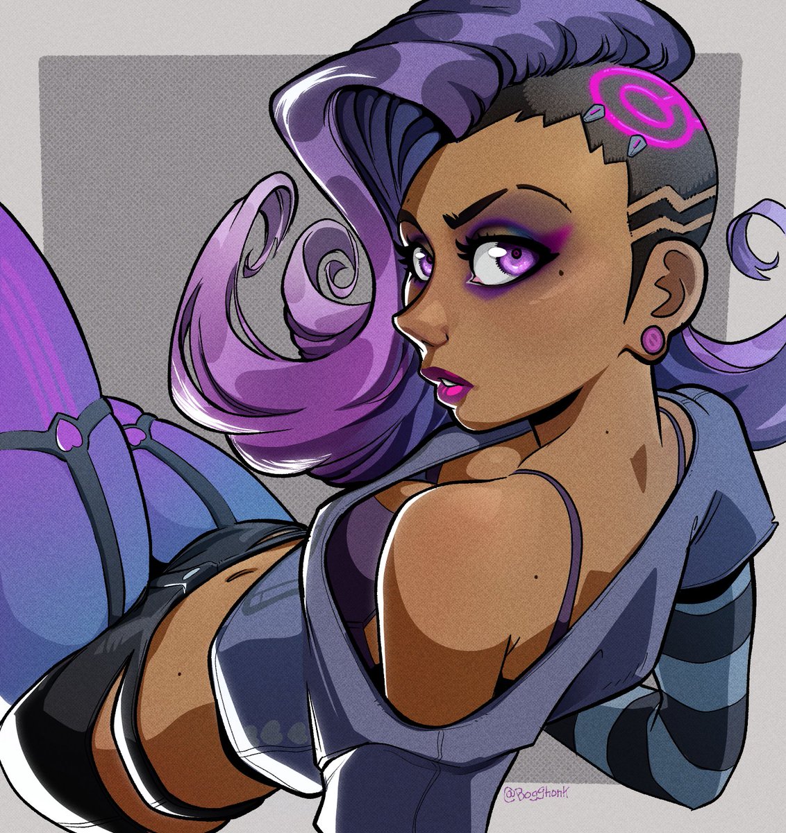 Xiao was cooking with Sombra's fit from the comic.
Was thinking about it again!