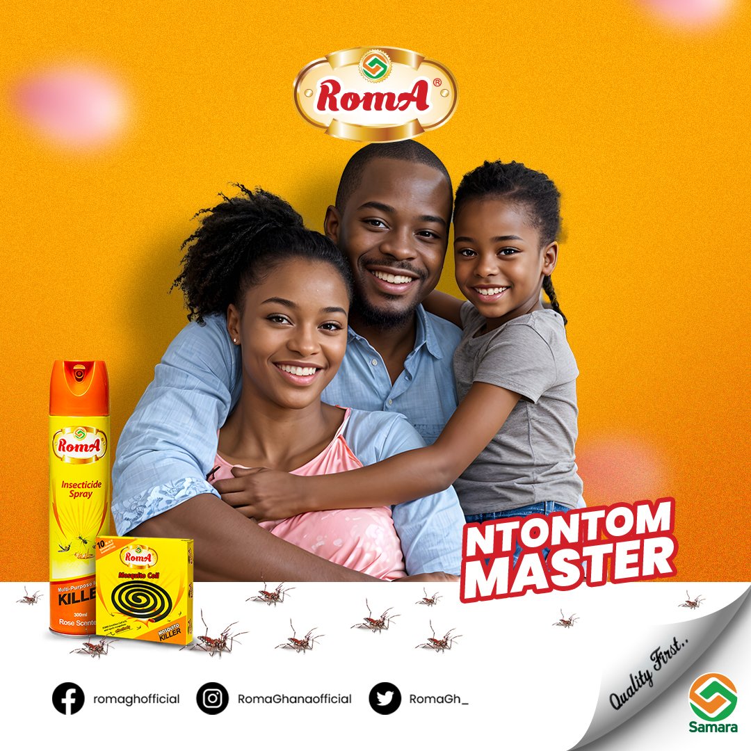 RomaGh_'s tweet photo. Protect the family with Roma Insecticide Spray and Mosquito Coil.

#ntontommaster https://t.co/tHh6HVAOnC