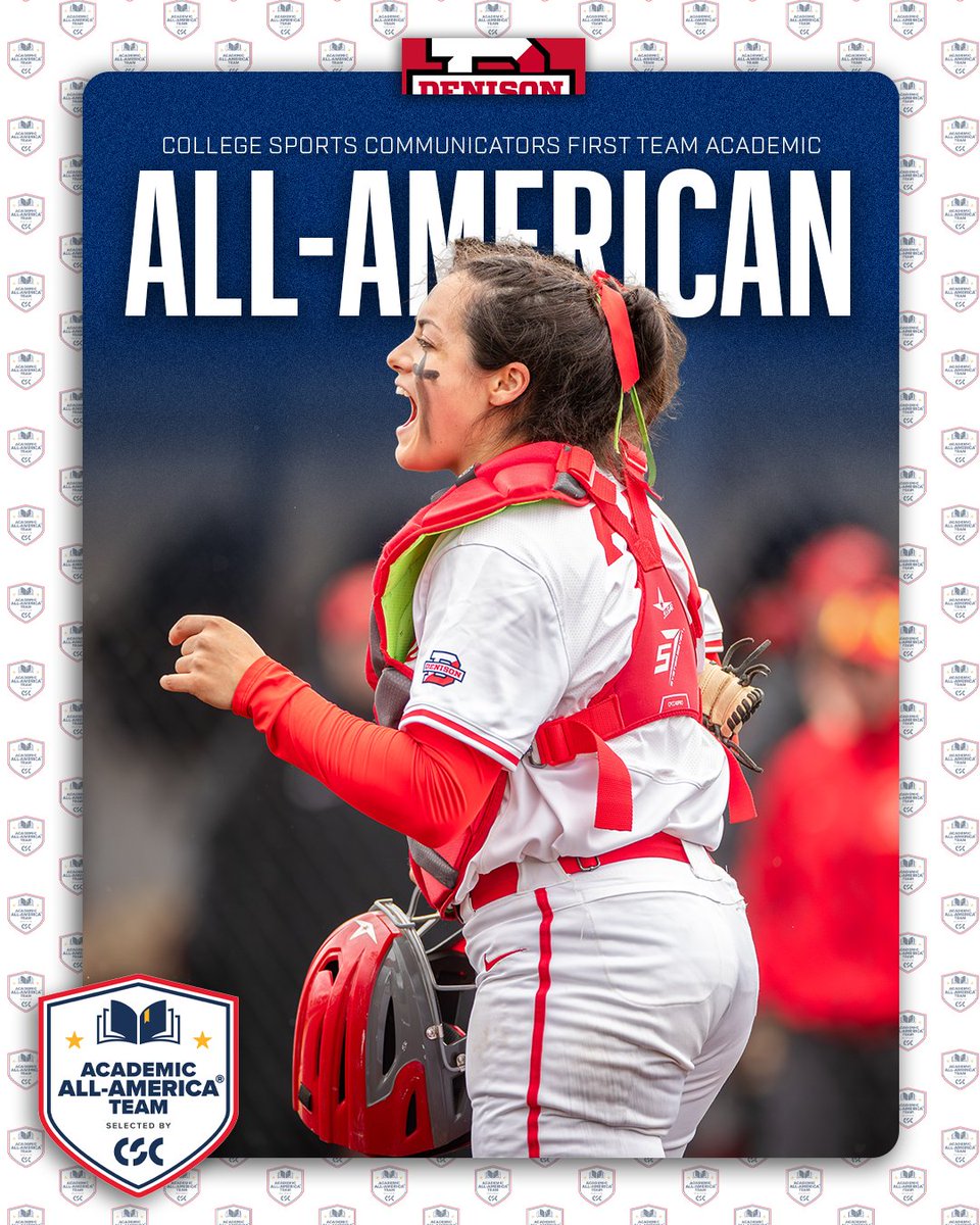 NCAC (@ncac) on Twitter photo ๐จ All-American Alert ๐จ
Congratulations to <a href="/DenisonSports/">denisonsports</a>โ Annabelle Calderon for capping off her historic career with First-Team Academic All-America honors, selected by @collsportscomm!
#NCACPride | #HomeofScholarAthletes
๐ฐ | tinyurl.com/3ytavrhv ๐จ All-American Alert ๐จ
Congratulations to <a href="/DenisonSports/">denisonsports</a>โ Annabelle Calderon for capping off her historic career with First-Team Academic All-America honors, selected by @collsportscomm!
#NCACPride | #HomeofScholarAthletes
๐ฐ | tinyurl.com/3ytavrhv