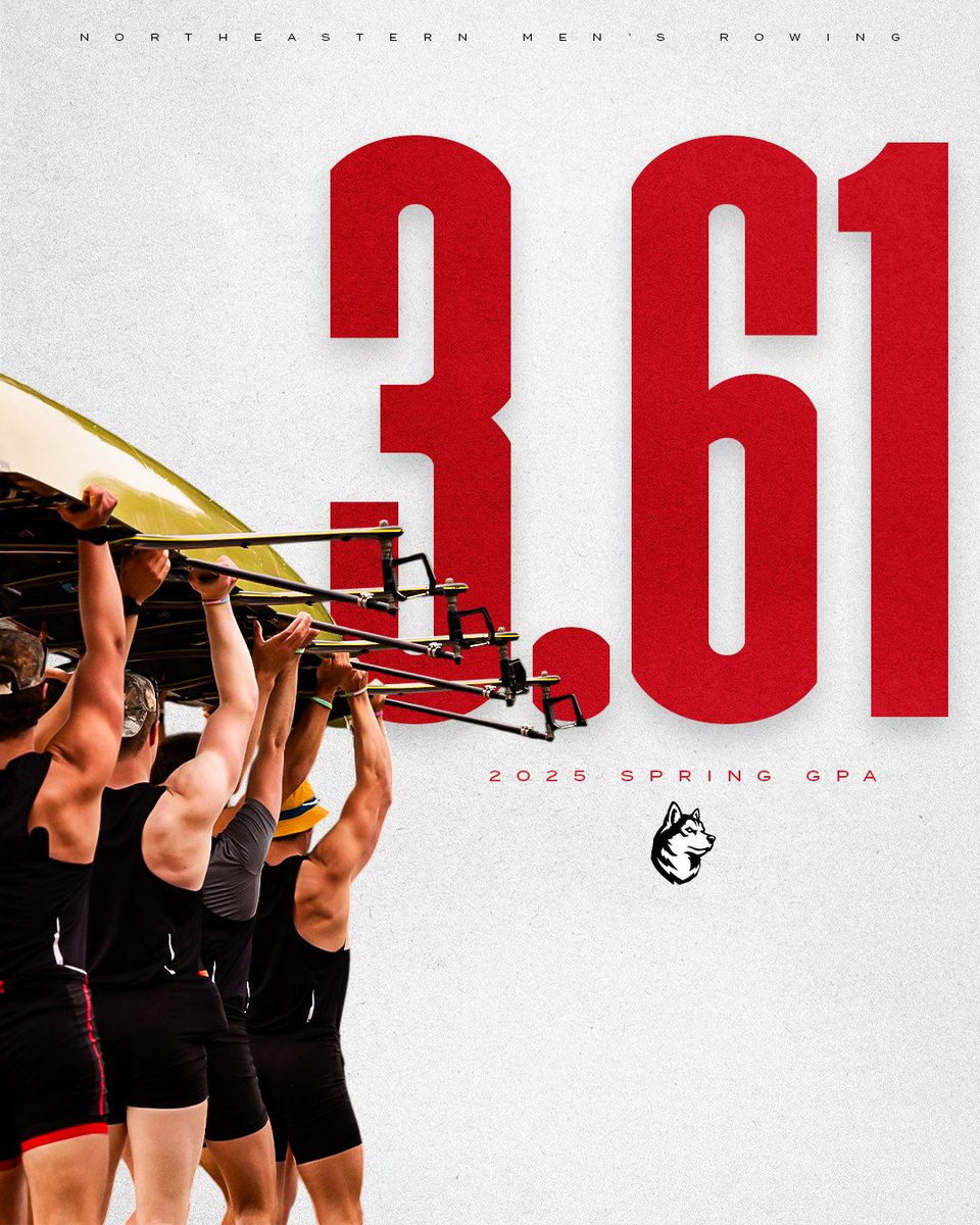 GoNUmrowing's tweet image. Spring Term GPA 👀

Congrats to the SEVEN Huskies on our roster with a perfect 4.0 this term!