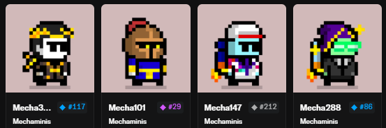 <a href="/mechaminis_base/">Mechaminis</a> finally got 4, looks great, and this supply.

LFG!!!
