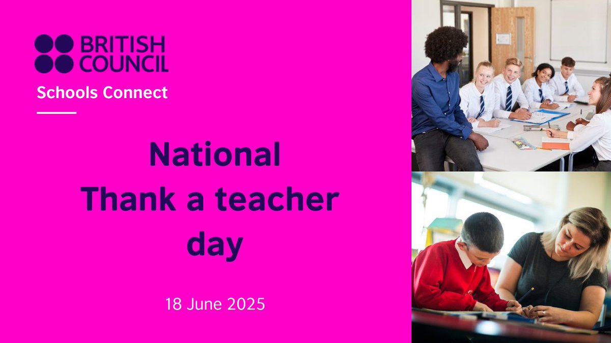 Schools_British's tweet image. A huge thank you to all the incredible teachers out there for the vital role you play in shaping the future of our young people. You inspire, guide, challenge and care - often all at once. 

Your impact is immeasurable.

#edutwitter #mfltwitterati