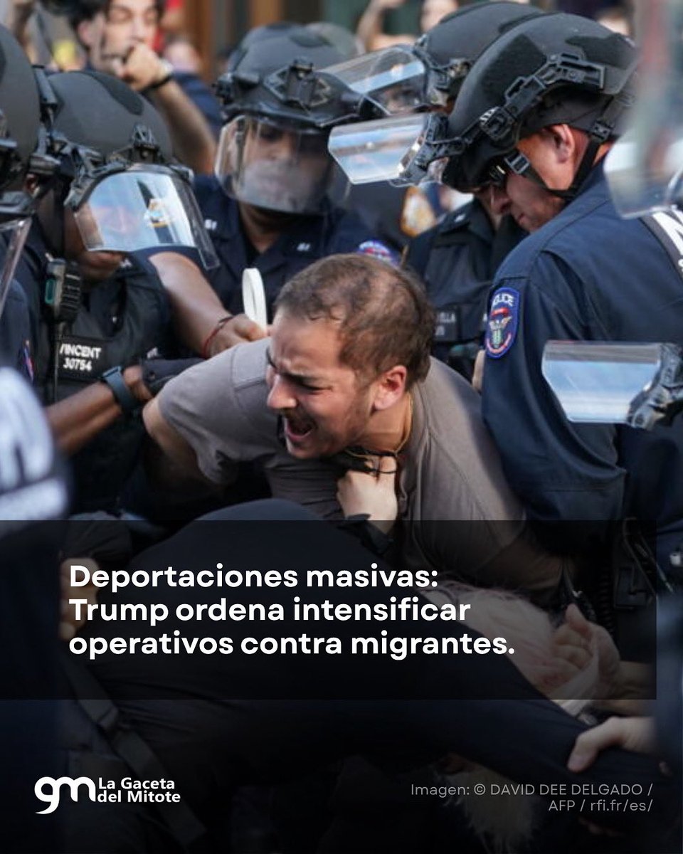 lagacetadelmito's tweet photo. 🚨 Trump ordena al ICE intensificar redadas contra migrantes, con énfasis en ciudades demócratas como LA, Chicago y NY. La medida sigue a recientes protestas.
📌 Más info https://t.co/7fGD3p879y

#Deportaciones #Migración #Trump #ICE #EEUU #Noticias #Protestas https://t.co/ZnE7D2mEI2