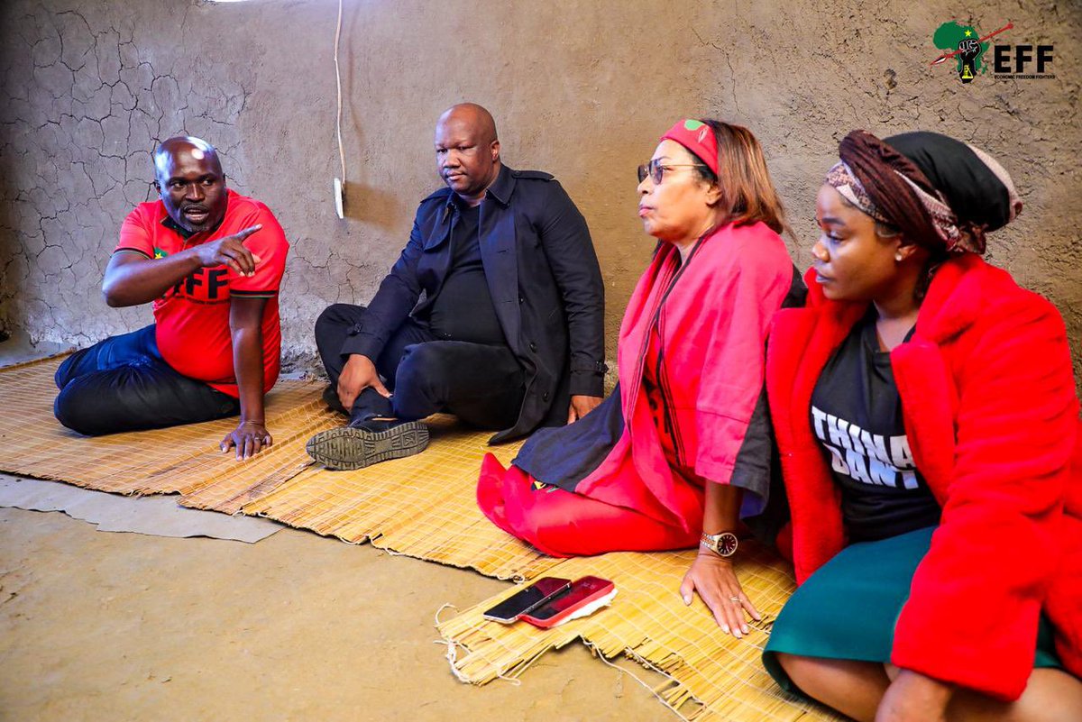 Economic Freedom Fighters (@effsouthafrica) on Twitter photo ♦️In Pictures♦️
The EFF Leadership, led by the Secretary General <a href="/DlaminiMarshall/">Marshall Dlamini</a>, visiting the families of our fallen Fighters who tragically lost their lives while returning from the June 16 Rally.
We are here to offer our deepest condolences, to comfort them, and to show our ♦️In Pictures♦️
The EFF Leadership, led by the Secretary General <a href="/DlaminiMarshall/">Marshall Dlamini</a>, visiting the families of our fallen Fighters who tragically lost their lives while returning from the June 16 Rally.
We are here to offer our deepest condolences, to comfort them, and to show our
