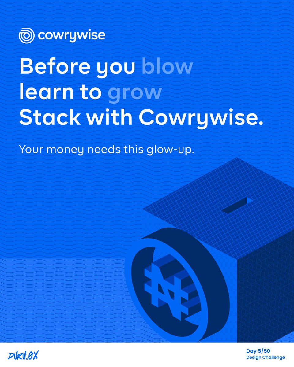 Day 5: creative ad for Cowrywise