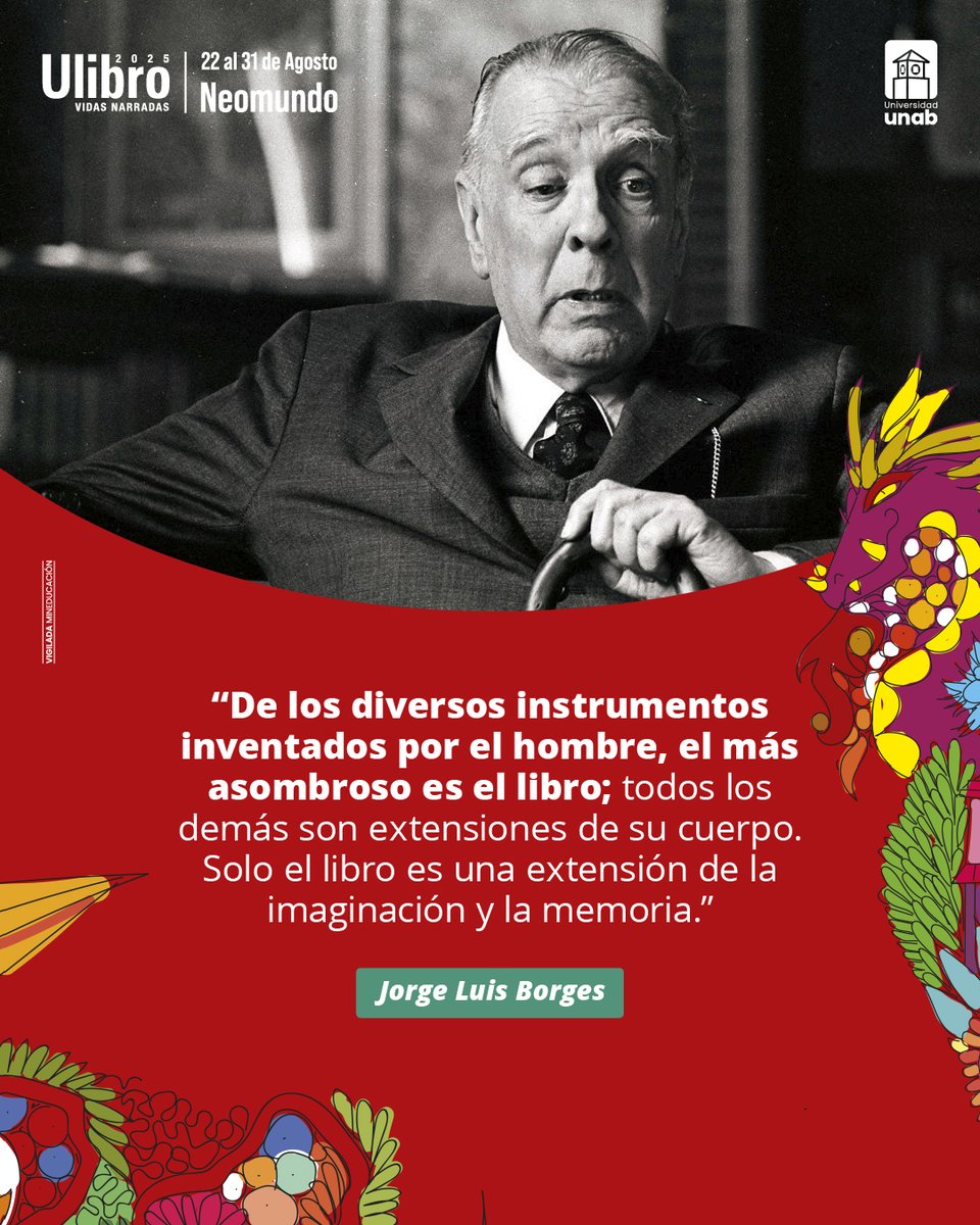 📖 La lectura es un viaje, y #Ulibro es el punto de partida. Del 22 al 31 de agosto en <a href="/NEOMUNDOBGA/">Neomundo</a> 🤩.

¡Prepárate para vivir muchas #VidasNarradas!

#Lectura #JorgeLuisBorges #Libros #Feria #Lanzamientos #Editoriales