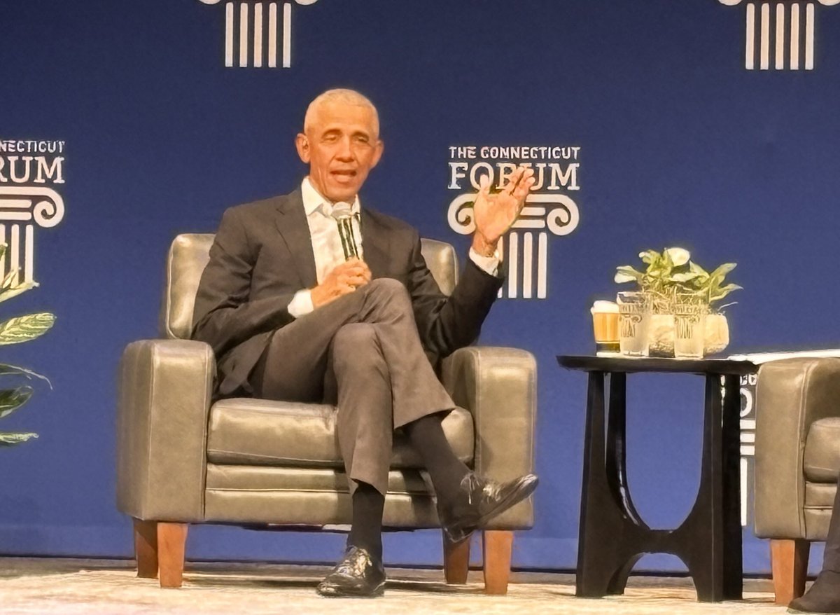 Thrilled that I got to hear President Barack Obama last night at the Connecticut Forum. “I’m still the hope guy,” he said.
