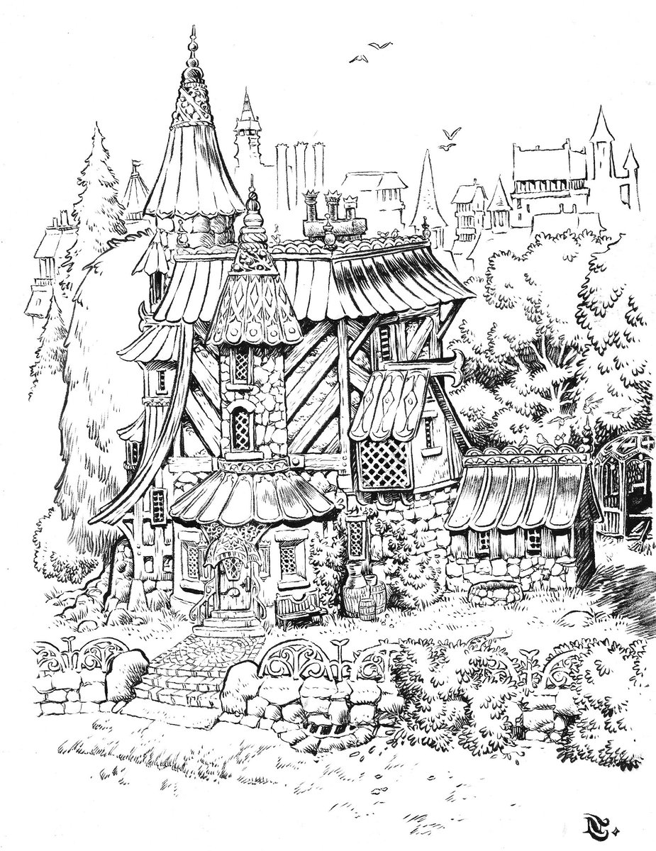 conor_draws's tweet image. A couple of ink drawings of late.