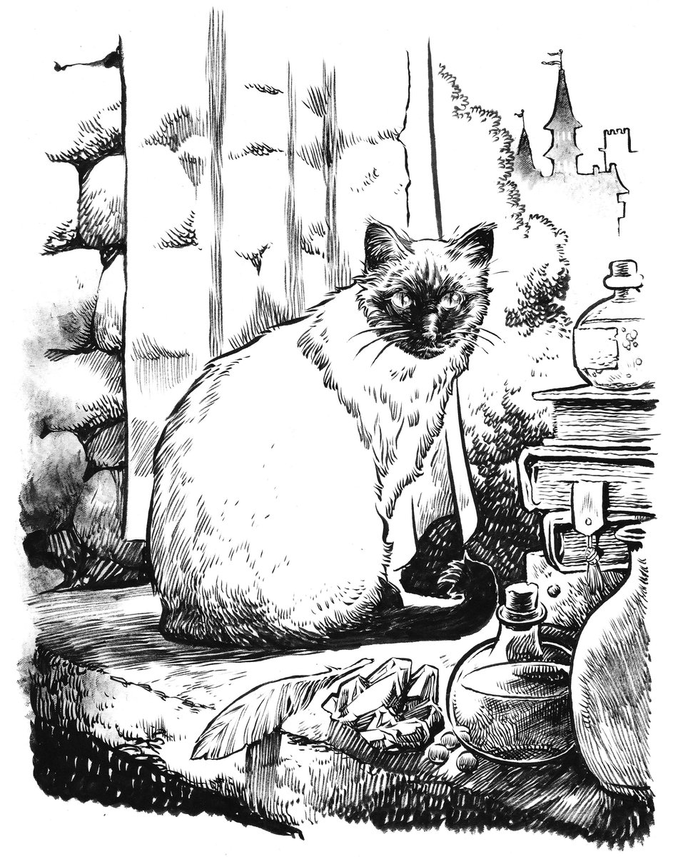 conor_draws's tweet image. A couple of ink drawings of late.