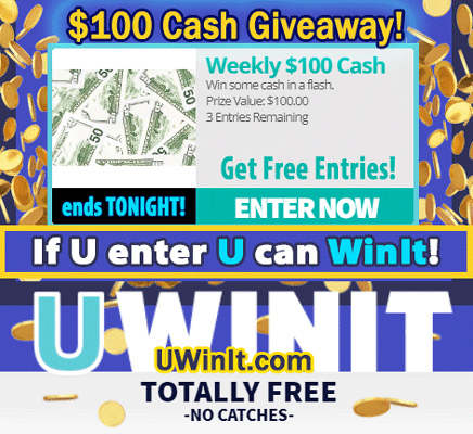 🆓Get your free entries to #win our Weekly $100 Cash #Giveaway TONIGHT!🕛

😎If you enter, you can Win It!
👉 ow.ly/3mCf50WbHNP