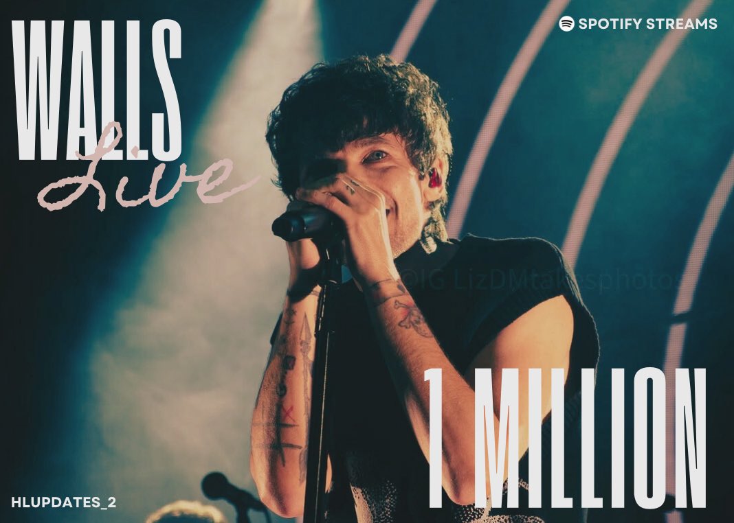 'Walls - Live From Buenos Aires' by <a href="/Louis_Tomlinson/">Louis Tomlinson</a> has surpassed 1 MILLION <a href="/Spotify/">Spotify</a> streams!

#LouisTomlinson #Walls
🔗: open.spotify.com/track/6LPi7BAL…