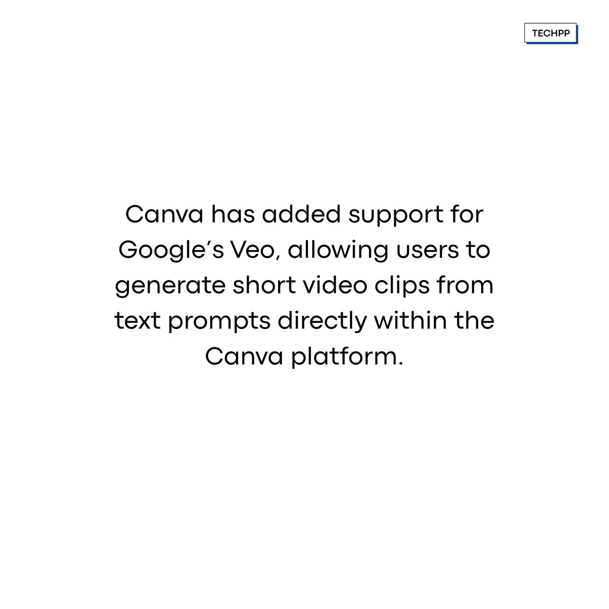 techpp's tweet photo. Canva now lets you create videos using Google’s Veo AI model 

#Canva #GoogleVeo #AI #MagicStudio https://t.co/QO1s7aCDqF