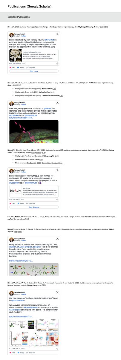 While prepping for this session, I pulled together my past tweetorials and added them to my website. Hopefully a few people find them helpful!
tatsuyanobori.com/publications