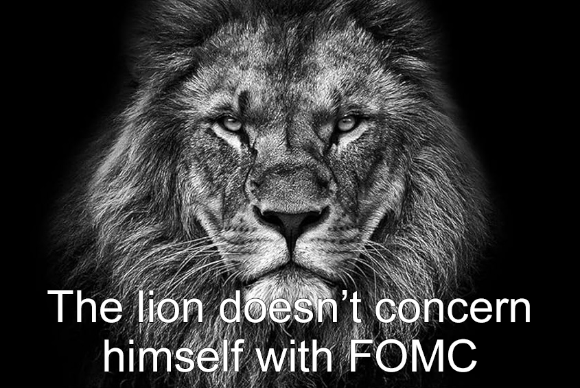 The lion does not concern himself with silly federal meetings.

The lion deposits into coveUSD and goes back to sleep.