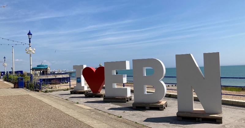 If you're out &amp; about enjoying the sunshine on the seafront this week, look out for the I ❤️ EBN letters!

Back by popular demand, huge thanks go out to the Friends of Eastbourne Seafront &amp; their hard-working volunteers for the time spent refurbishing them ready for the summer ☀️