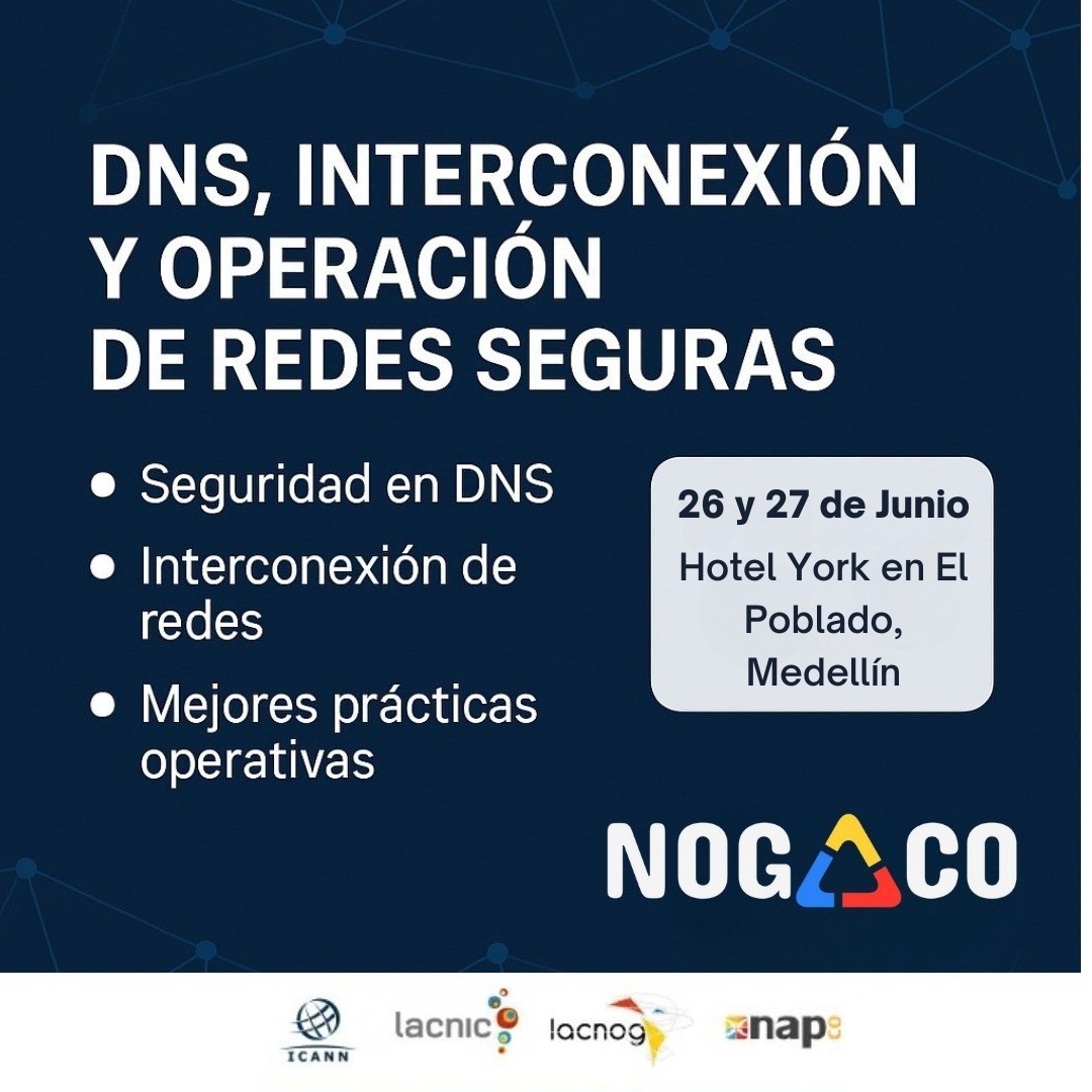 🚨 ¿Trabajas en redes o ciberseguridad?
🔐 Aprende sobre DNS seguro e interconexión de redes
👉 Taller técnico gratuito de @nog_colombia
🧠 Con expertos nacionales e internacionales
🔗 Inscríbete aquí: bit.ly/registro-nog-c…
#DNS #Ciberseguridad #NOGColombia #Networking
