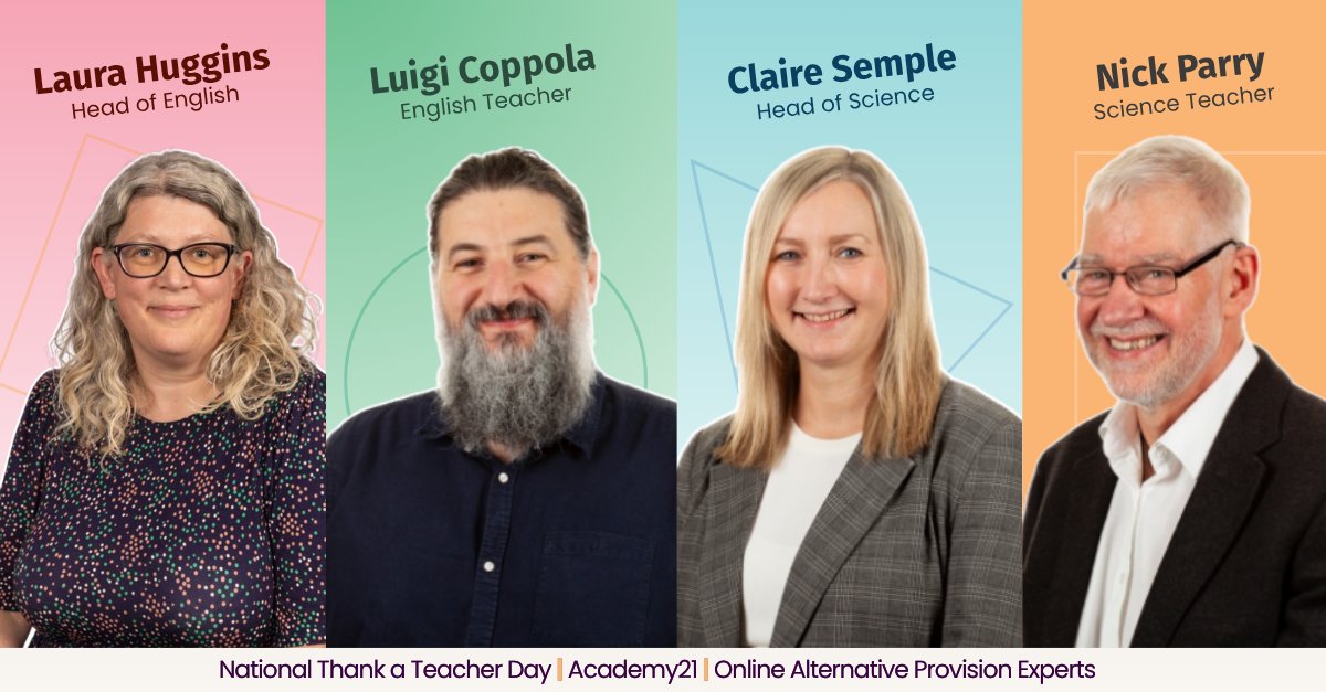 Academy21AP's tweet image. On #ThankATeacherDay, we celebrate the teachers who go above and beyond to support their students, especially those who need it the most.

At Academy21, all of our teachers are passionate about working in alternative provision, combining expertise with empathy to help each…