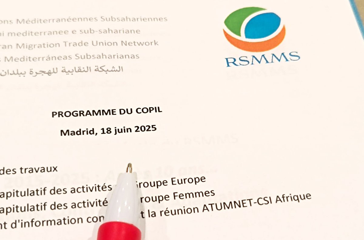 Encuentro internacional con representantes de la Red Sindical de Migraciones Mediterráneas y Subsaharianas (#RMMS) 🌍para fortalecer la #CooperaciónInternacional 
🤝🏼Un diálogo sindical necesario para construir un futuro más justo y solidario
#RedesSindicales