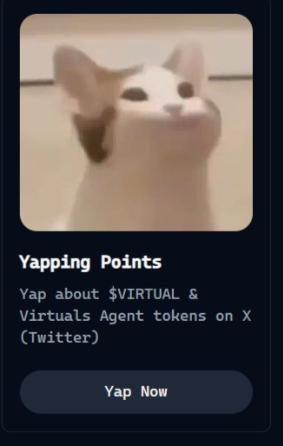 super_mama69's tweet image. This is my face right now! 😹💬 Day 4 of grinding in the @virtuals_io project, and I&apos;m fully in farming mode. I choose to farm points by yapping! I know, I know, &apos;yapping&apos; sounds silly, but who&apos;ll be laughing last when $VIRTUAL moons? 🚀 #Virtuals #YappingPoints #Airdrop #Crypto