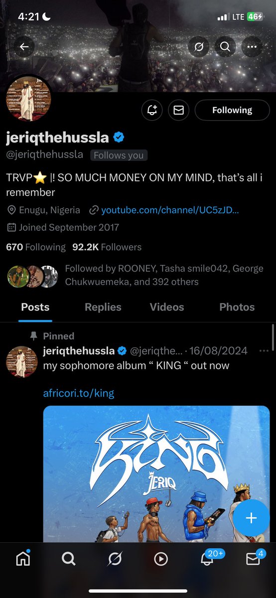 JUXT_GENESIS's tweet image. I woke up broke… and a few hours later 😭🔥
KVNG JERIQ sent me BTC, liked my tweet, REPOSTED it, and FOLLOWED me back 😭💸
IYOOCARTEL 4LIFE💙