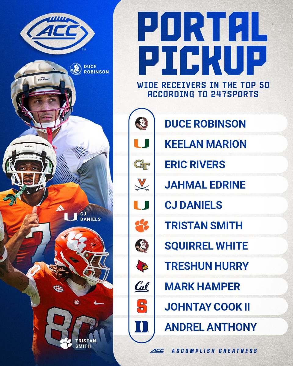 More game changers making their way to the ACC 🤲