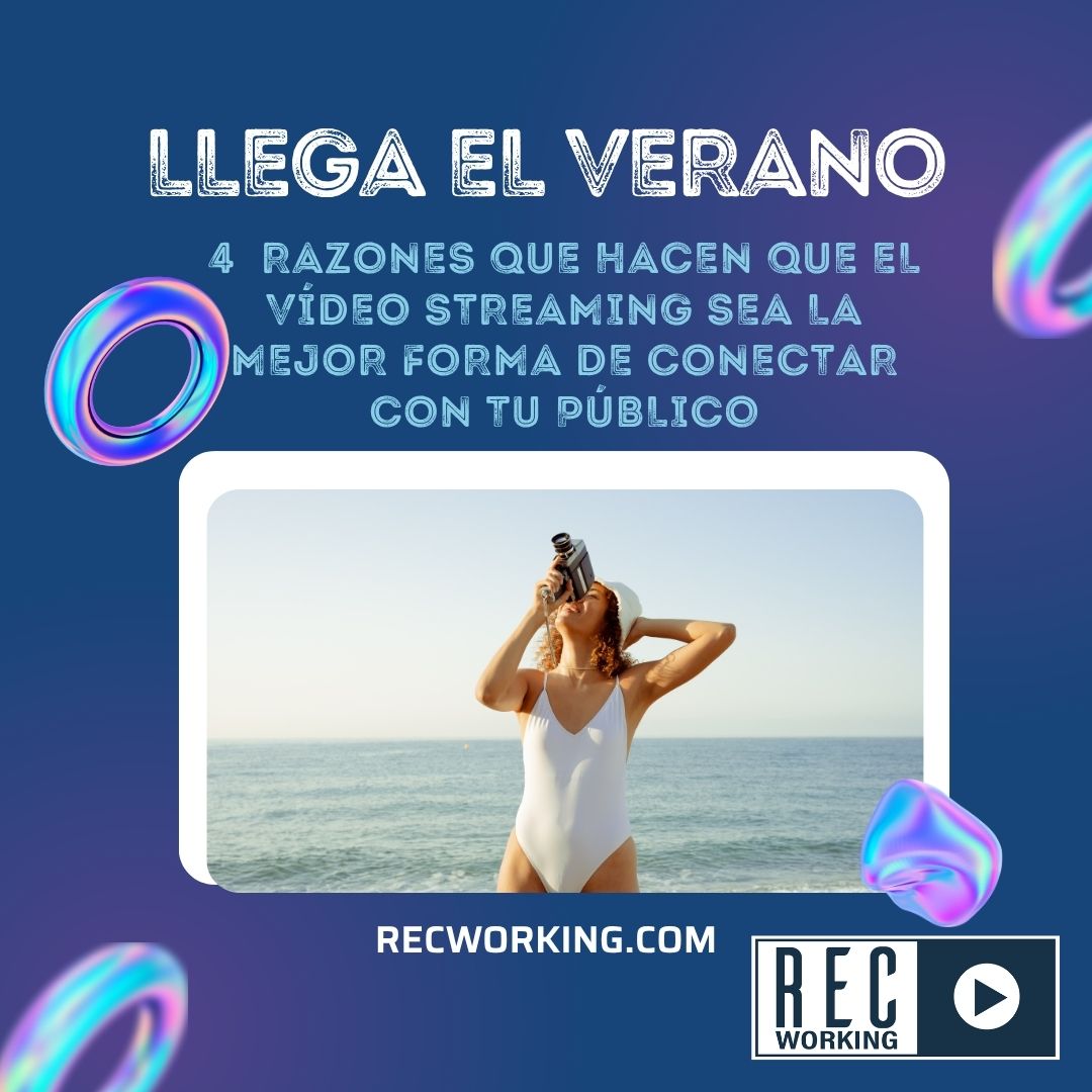 recworking's tweet image. 🎥 Este verano, ¡que tu empresa no pare!

¿Sabías que el streaming es la forma más directa de conectar con tu audiencia en vacaciones?

✅ Llegas donde están
✅ Ahorras costes
✅ Ganas visibilidad
✅ Calidad profesional

🔗 recworking.com/por-que-el-vid…

#StreamingCorporativo
